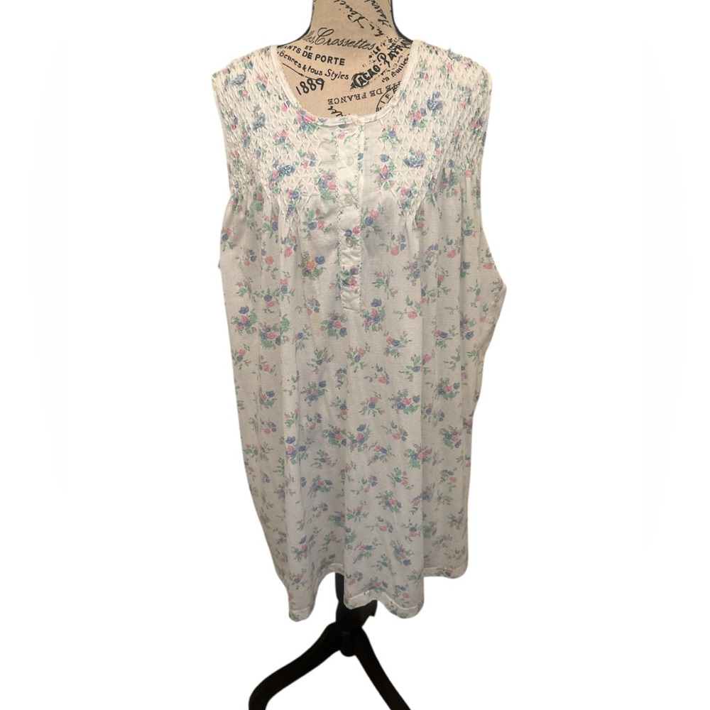 Ashley Taylor Cream and Pink Floral Lingerie